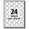 Avery Dennison Label, 0.75", Round, Red, PK1008 05466 - alternate 2